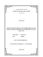 Phân tích tính đa hình và mức độ biểu hiện của gen OsHKT1;5 liên quan đến khả năng chịu mặn ở cây lúa (oryza sativa)