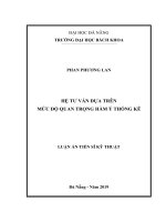 Hệ tư vấn dựa trên mức độ quan trọng hàm ý thống kê