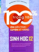 100% Trọng tâm ôn luyện Sinh học lớp 12