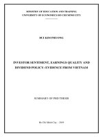 Cảm tính nhà đầu tư, chất lượng lợi nhuận và chính sách cổ tức: Bằng chứng ở Việt Nam Tom tat_E