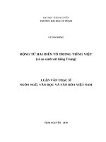 Động từ hai diễn tố trong tiếng việt (có so sánh với tiếng trung) 