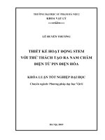 Thiết kế hoạt động STEM với thử thách tạo ra nam châm điện từ pin điện hóa