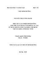 Hiệu quả can thiệp dinh dưỡng cho trẻ 12 36 tháng tuổi biếng ăn sau sử dụng kháng sinh tại khoa nhi bệnh viện đa khoa tỉnh bắc ninh tt 