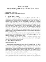 Ý tưởng kinh doanh-cửa hàng thực phẩm với các món từ trái cây