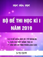 đề kiểm tra hóa học ky 1 gôm 11 đề