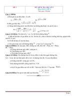 20 đề thi học kì 1 môn toán lớp 9 có đáp án