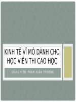 Kinh tế Vĩ Mô  Tài liệu ôn thi Cao học đại học Ngoại Thương