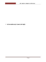 Đồ án cung cấp điện tính toán cung cấp điện cho phân xưởng cơ khí đã chuyển đổi