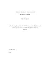 An exploratory study of the use of mobile apps 