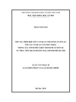 THỦ TỤC PHỐI HỢP GIỮA CƠ QUAN THI HÀNH ÁN DÂN SỰ VỚI CÁC CƠ QUAN, TỔ CHỨC KHÁC TRONG XÁC MINH ĐIỀU KIỆN THI HÀNH ÁN DÂN SỰ TỪ THỰC TIỄN QUẬN HOÀNG MAI, THÀNH PHỐ HÀ NỘI