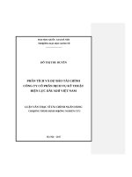 Phân tích và dự báo tài chính công ty cổ phần dịch vụ kỹ thuật điện lực dầu khí việt nam 
