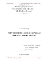 Đồ án cơ điện tử: Thiết kế hệ thống ĐHKK cho khách sạn biển ngọc   sơn trà, đà nẵng 