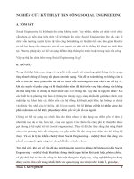 NGHIÊN CỨU KỸ THUẬT TẤN CÔNG SOCIAL ENGINEERING