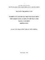 Nghiên cứu đánh giá một số giao thức tiết kiệm năng lượng ở lớp mac cho mạng cảm biến không dây 