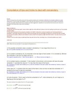 Compilation of tips and tricks to deal with remainders