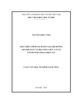 THỰC HIỆN CHÍNH SÁCH ĐÀO TẠO, BỒI DƯỠNG CHO ĐỘI NGŨ CÁN BỘ, CÔNG CHỨC CẤP XÃ Ở TỈNH NINH THUẬN HIỆN NAY