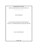 ĐẢNG LÃNH ĐẠO THỰC HIỆN LIÊN MINH CHIẾN ĐẤU  VIỆT NAM – LÀO CHỐNG ĐẾ QUỐC MỸ XÂM LƯỢC (19541975)