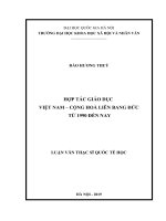 Hợp tác giáo dục việt nam – cộng hòa liên bang đức giai đoạn 1990   nay 