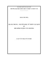 Quang trung – nguyễn huệ  từ nhân vật lịch sử đến hình tượng văn chương 