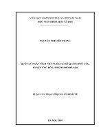 Luận văn QUẢN lý NGÂN SÁCH NHÀ nước tại xã QUẢNG PHÚ cầu, HUYỆN ỨNG hòa, THÀNH PHỐ hà nội 