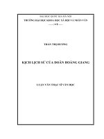 KỊCH LỊCH SỬ CỦA DOÃN HOÀNG GIANG