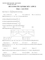 Đề cương ôn thi toán 12 học kì 1 trường thpt trần phú