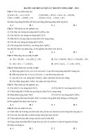 Hệ thống đầy đủ những câu hỏi lý thuyết tổng hợp nâng cao bám sát cấu trúc đề thi THPT quốc gia (900 câu)