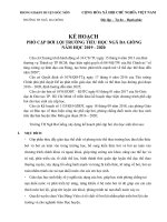 KẾ HOẠCH BƠI NH 2019-2020