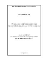 Nâng cao trình độ tư duy chiến lược cho đội ngũ cán bộ lãnh đạo ở nước ta hiện nay 