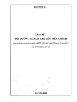 Tài liệu bồi dưỡng ngạch chuyên viên chính 