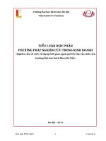 Nghiên cứu về việc sử dụng thời gian ngoài giờ lên lớp của sinh viên trường đại học bách khoa hà nội