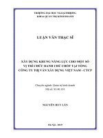 Xay dung khung nang luc cho mot so vi tri chuc danh chủ chot tai VNCC