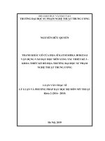 Tranh khắc gỗ của họa sĩ Katsushika Hokusai vận dụng vào dạy học môn sáng tác thiết kế 3, khoa thiết kế đồ họa trường đại học sư phạm nghệ thuật TW (Luận văn thạc sĩ)