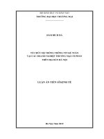 Tổ chức hệ thống thông tin kế toán tại các doanh nghiệp thương mại cổ phần trên địa bàn hà nội 