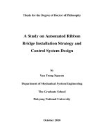 A study on automated ribbon bridge installation strategy and control system design 