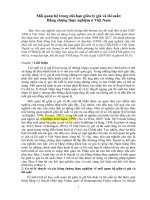 Mối quan hệ trong dài hạn giữa tỷ giá và lãi suất:  Bằng chứng thực nghiệm ở Việt Nam