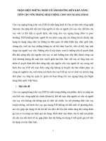 NHẬN DIỆN NHỮNG NHÂN TỐ ẢNH HƯỞNG ĐẾN KHẢ NĂNG TIẾP CẬN VỐN TRONG HOẠT ĐỘNG CHO VAY NGANG HÀNG