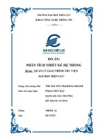 Báo Cáo Phân Tích Thiết Kế Hệ Thống Quản Lý Giáo Trình Thư Viện