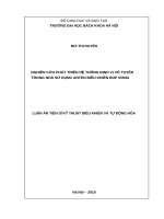 Nghiên cứu phát triển hệ thống định vị vô tuyến trong nhà sử dụng anten điều khiển búp sóng 