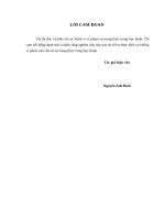 Luận văn thạc sỹ - Quản lý xúc tiến đầu tư của Sở Kế hoạch và Đầu tư tỉnh Sơn La