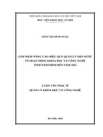 QUẢN lý CHI NGÂN SÁCH NHÀ nước TRÊN địa bàn QUẬN 11, THÀNH PHỐ hồ CHÍ MINH 