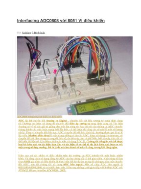Interfacing ADC0808 với 8051 vi điều khiển