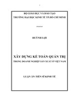 Xây dựng kế toán quản trị trong doanh nghiệp sản xuất ở việt nam 