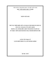 THỦ tục PHỐI hợp GIỮA cơ QUAN THI HÀNH án dân sự với các cơ QUAN, tổ CHỨC KHÁC TRONG xác MINH điều KIỆN THI HÀNH án dân sự từ THỰC TIỄN QUẬN HOÀNG MAI, THÀNH PHỐ hà nội 