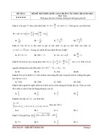 đề thi thử toán thpt quốc gia có đáp án 2020