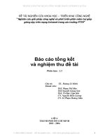 Nghiên cứu giải pháp công nghệ và phát triển phần mềm trợ giúp giảng dạy trên mạng intranet trong các trường PTTH 