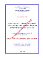 chất lượng đội ngũ cán bộ, công chức cơ quan Đảng – Đoàn thể huyện Vĩnh Linh, tỉnh Quảng Trị