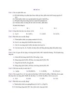 Đề thi thử số 14 hóa THPT quốc gia có đáp án 