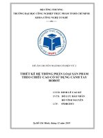 ĐỒ án thiết kế phân loại sản phẩm theo chiều cao sử dụng PLC Misubishi