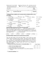 KT 1 tiet tieng anh 9 lan 2 UNIT 3,4